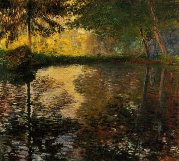 Claude Oscar Monet : The Pond at Montgeron II